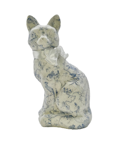 Josie Cat - Decoupage, Blue Chinoiserie