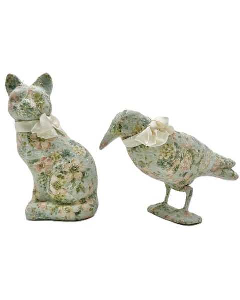 Josie Cat - Decoupage, Blue Chinoiserie