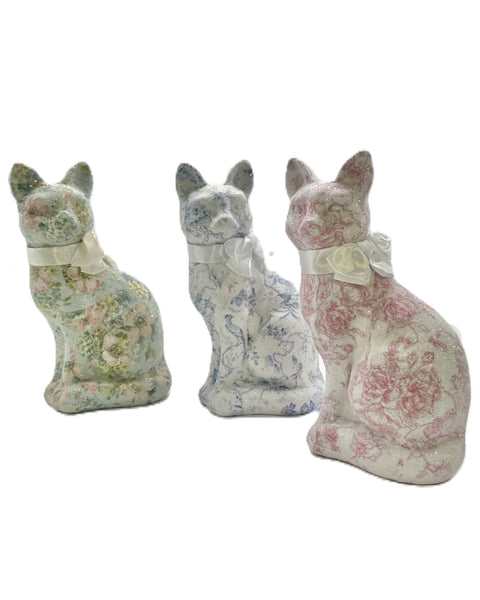 Josie Cat - Decoupage, Pink Toile