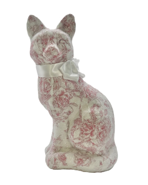 Josie Cat - Decoupage, Pink Toile