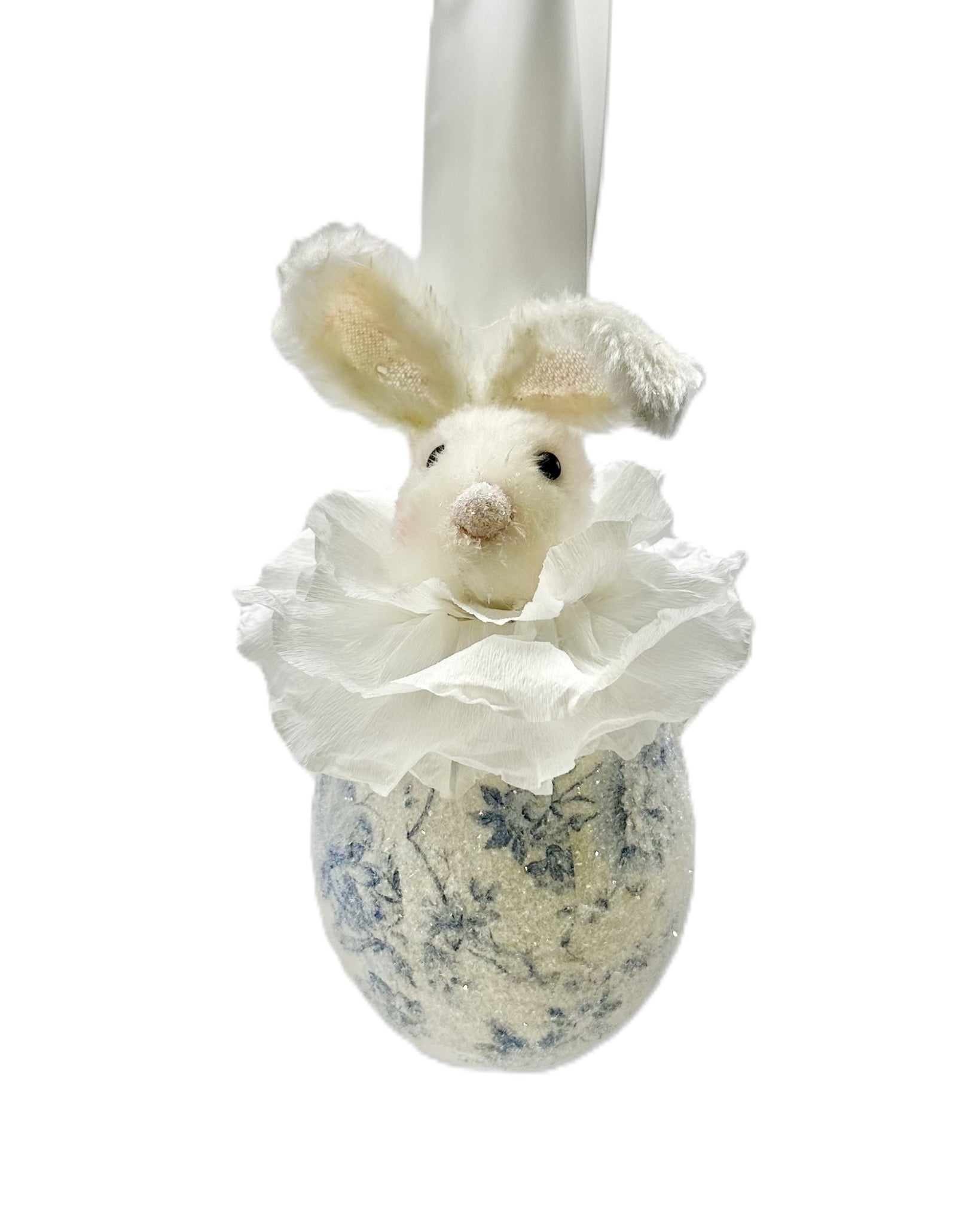 Maly Egg Ornament  - Blue Chinoserie