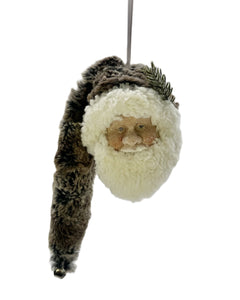 St. Nick Ornament - Rabbit Fur