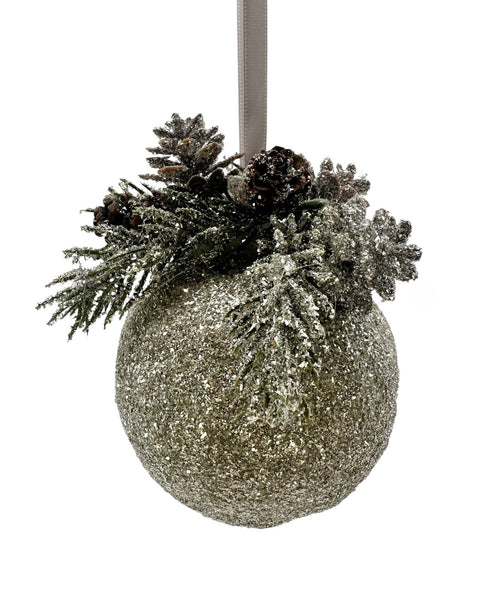Pinecone Bauble - Mini, Silver