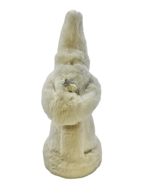 Naughty Santa with Deer - Ivory Fur
