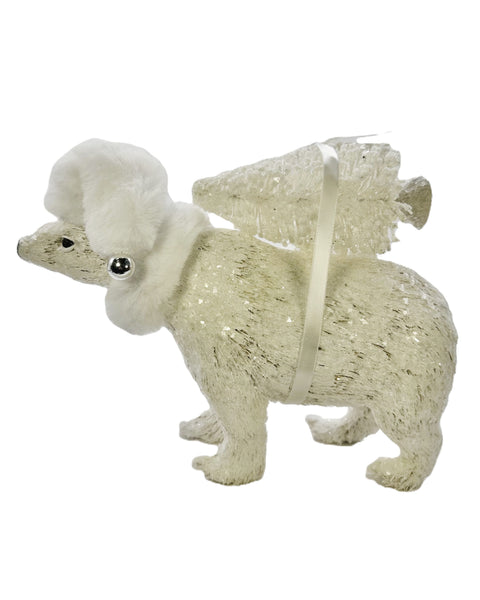 Polar Bear with Tree - White