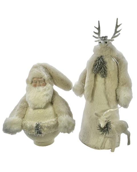 Roly Poly Santa - Cream