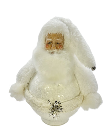 Roly Poly Santa - White