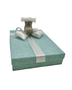 Santa Boot Box - Rectangle, Turquoise