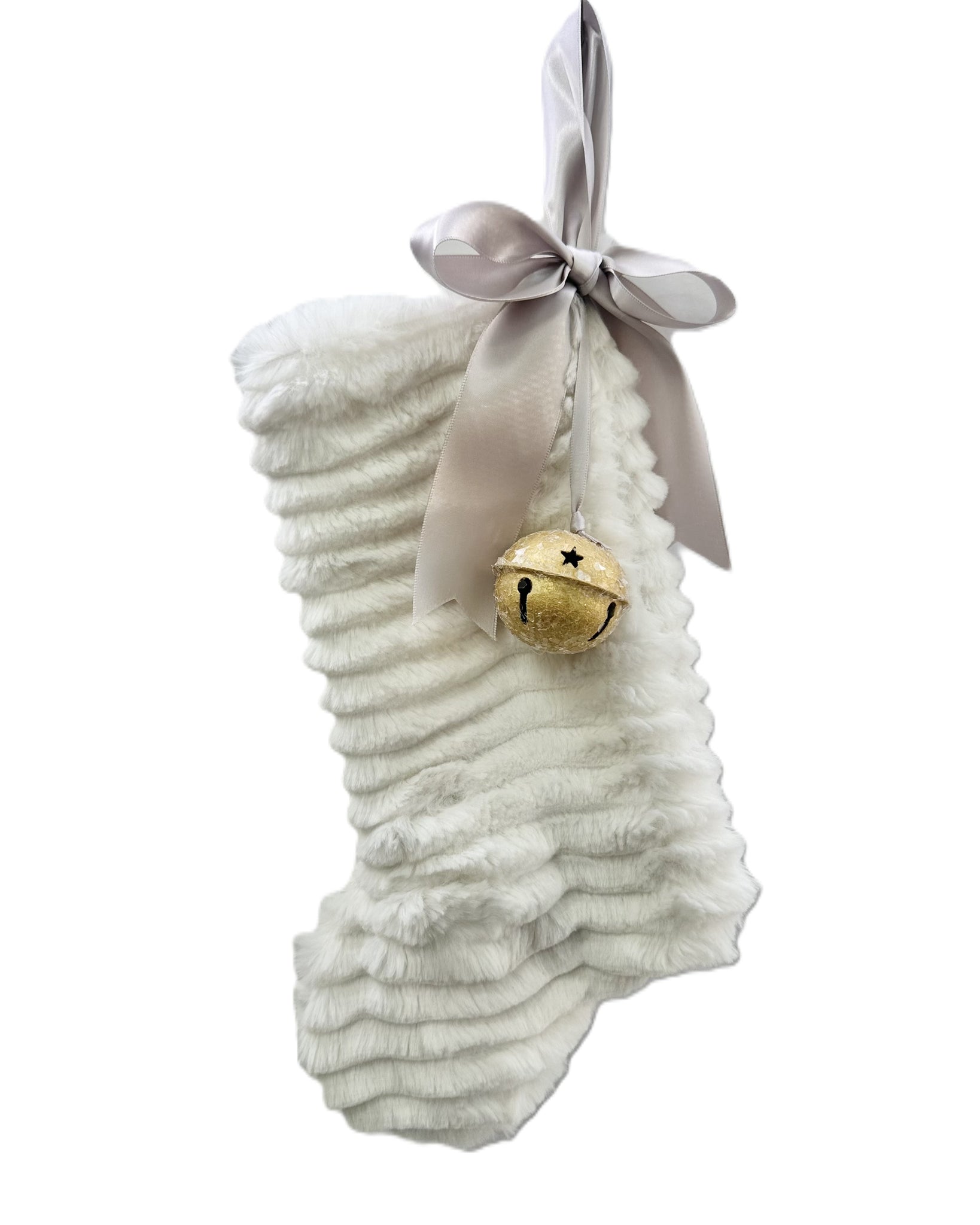 Stocking with Jingle Bell - Small, Charleston Fur