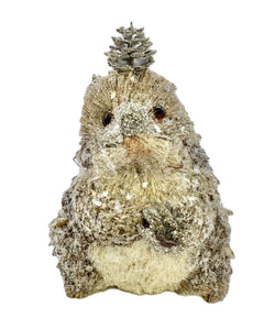 Hedgehog with Pinecone Tiara - Natural