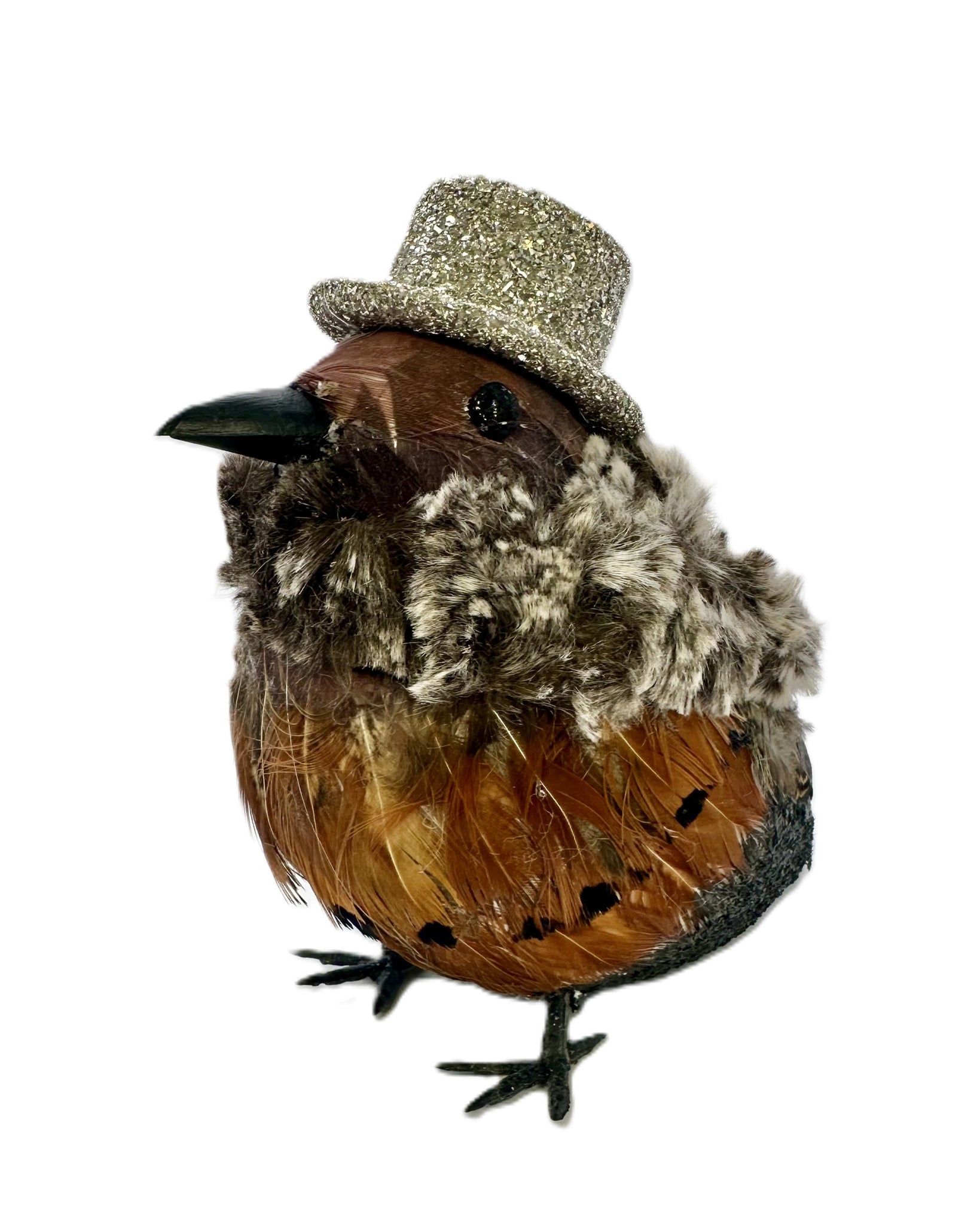 Chubby Sparrow with Hat  - Ash Fur