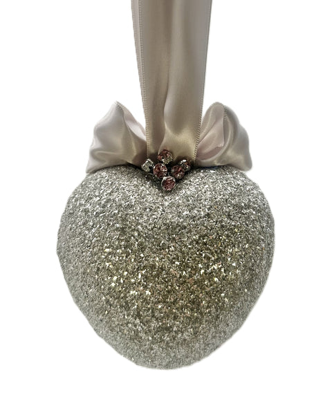 Heart Ornament - Silver