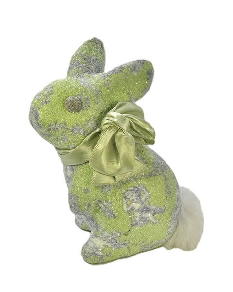 Patricia Rabbit - Lime Toile