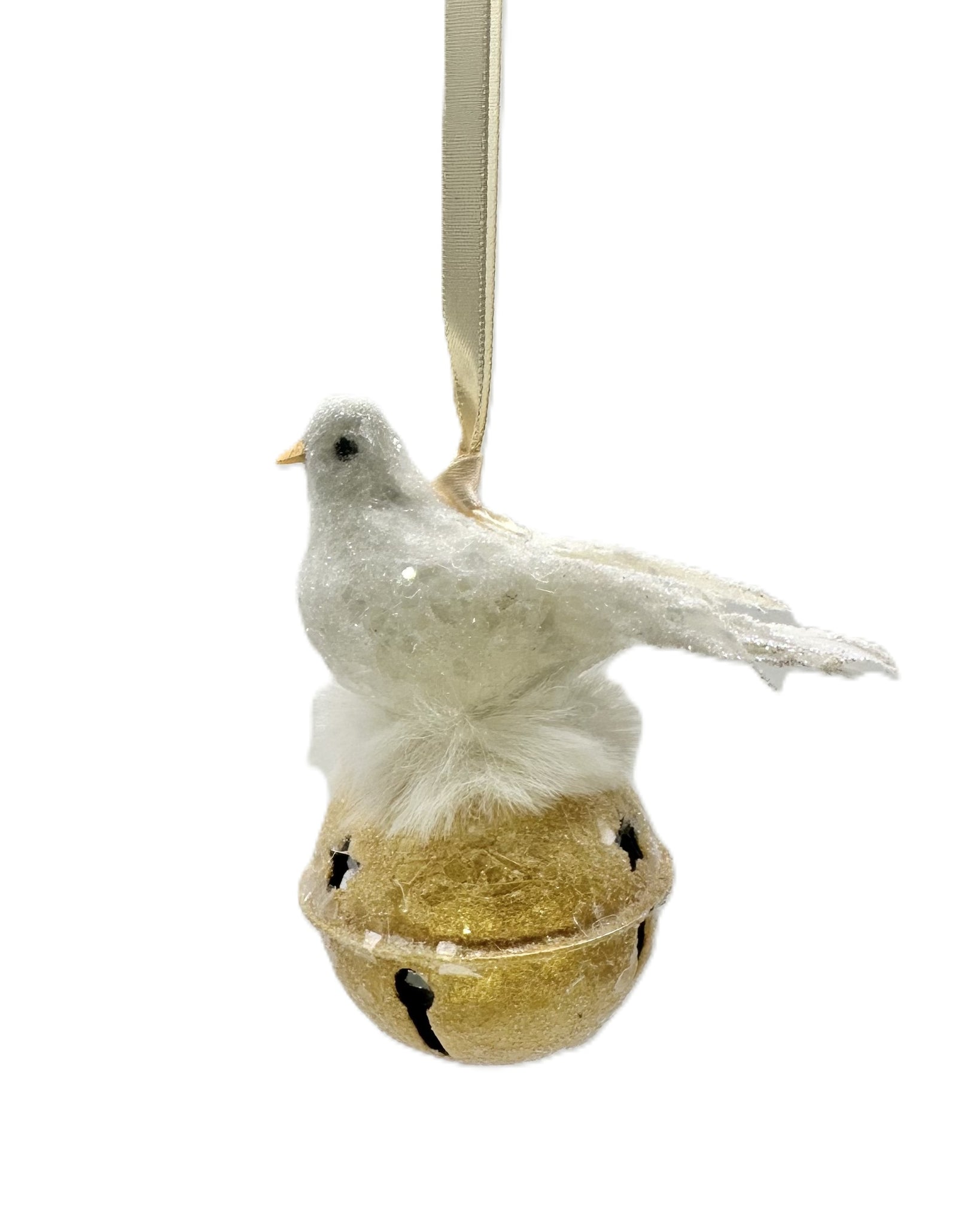 Dove on Jingle Bell - Gold