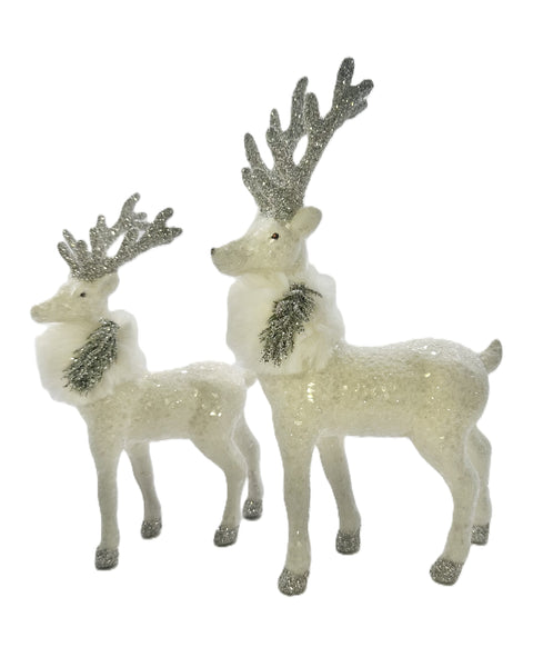 Blitzen with Scarf - Cream, Ivory Fur