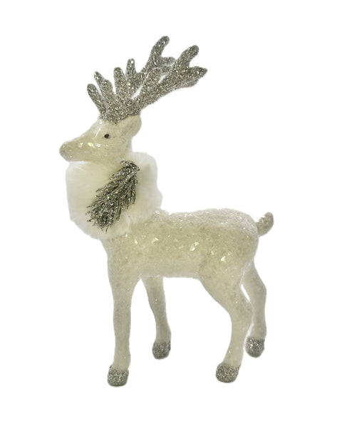 Blitzen with Scarf - Cream, Ivory Fur