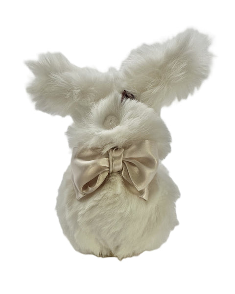 Jojo Bunny with Flower - Mini, Eggshell
