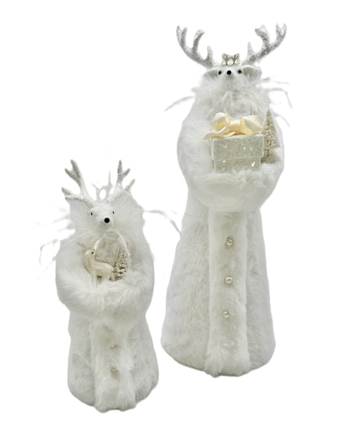 Petite Valentino with Pearls - White, Ostrich Feathers