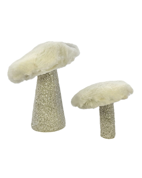 Mushroom - Medium, Sliver, Ivory Fur