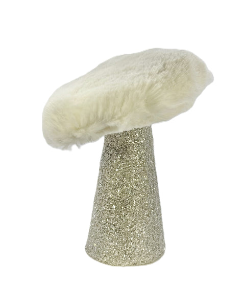 Mushroom - Medium, Sliver, Ivory Fur
