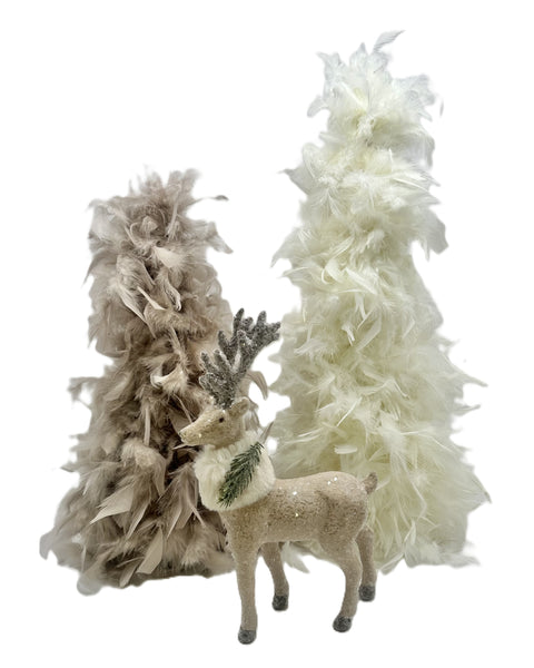 Chandelle Feather Tree - Large, Taupe
