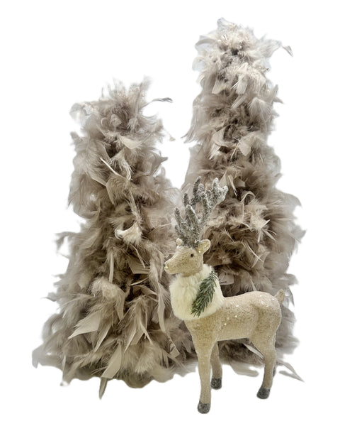 Chandelle Feather Tree - Medium, Taupe