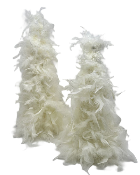 Chandelle Feather Tree - Medium, Cream