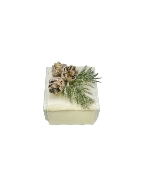 Pinecone Ring Box - White