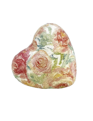 Decoupage Heart, Watercolor Floral