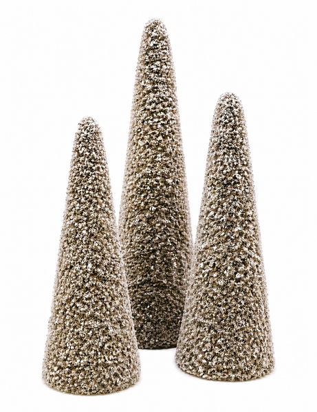 Icy Faux Fur Tree, Small - Ash Fur
