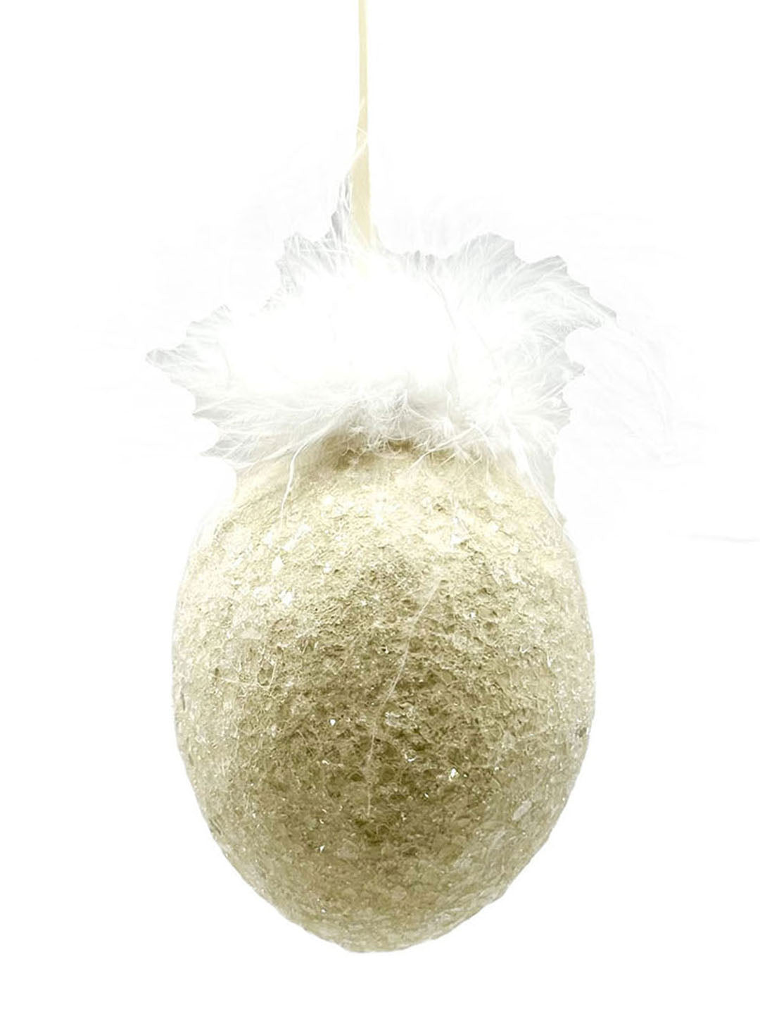 Solid Egg Ornament - Extra Large, Lemon
