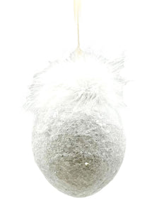 Solid Egg Ornament - Extra Large, White