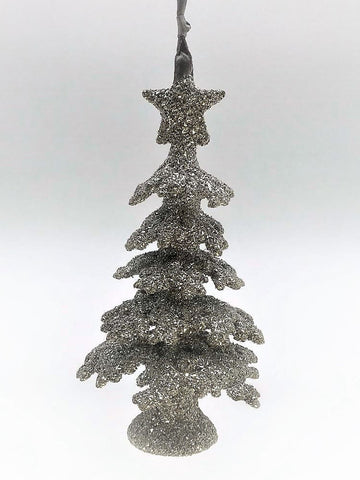 Tree with Star Ornament - Silver