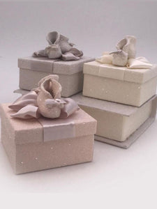 Booties Square  3.5" x 4" Box - Cream