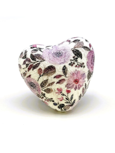Heart - Decoupage,  Yellow Floral