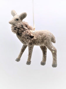 Dancer Deer Ornament - Fawn, Pecan Fur